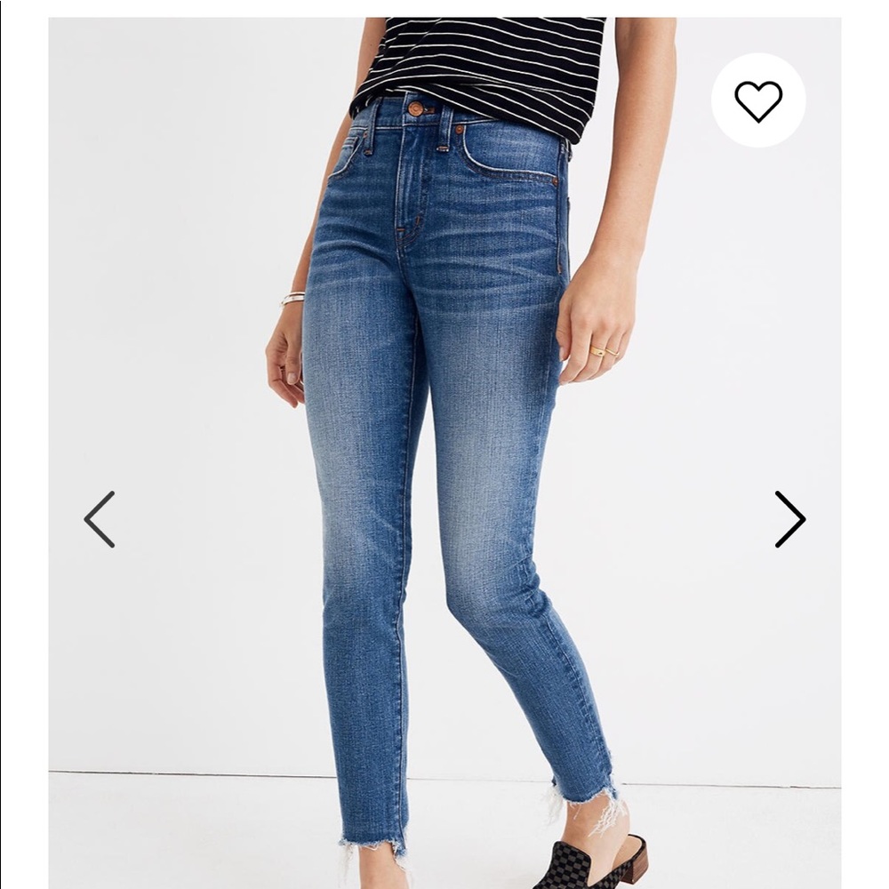 Madewell 9” Deconstructed Hem Jeans